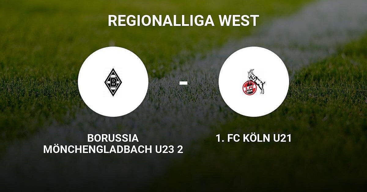 1. FC Köln U21 im Match gegen Borussia Mönchengladbach U23 um Längen besser