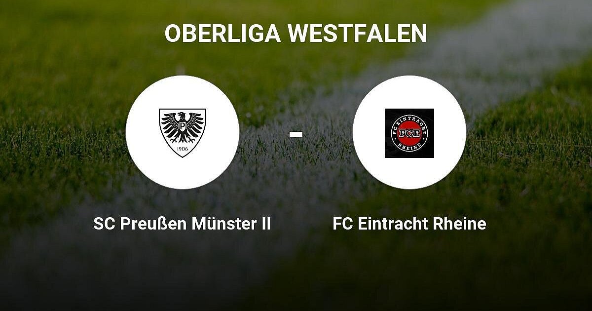 Remis im Duell zwischen dem SC Preußen Münster II und dem FC Eintracht Rheine