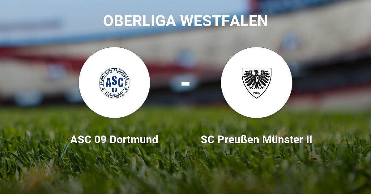 ASC 09 Dortmund im Spiel gegen SC Preußen Münster II deutlich dominierend