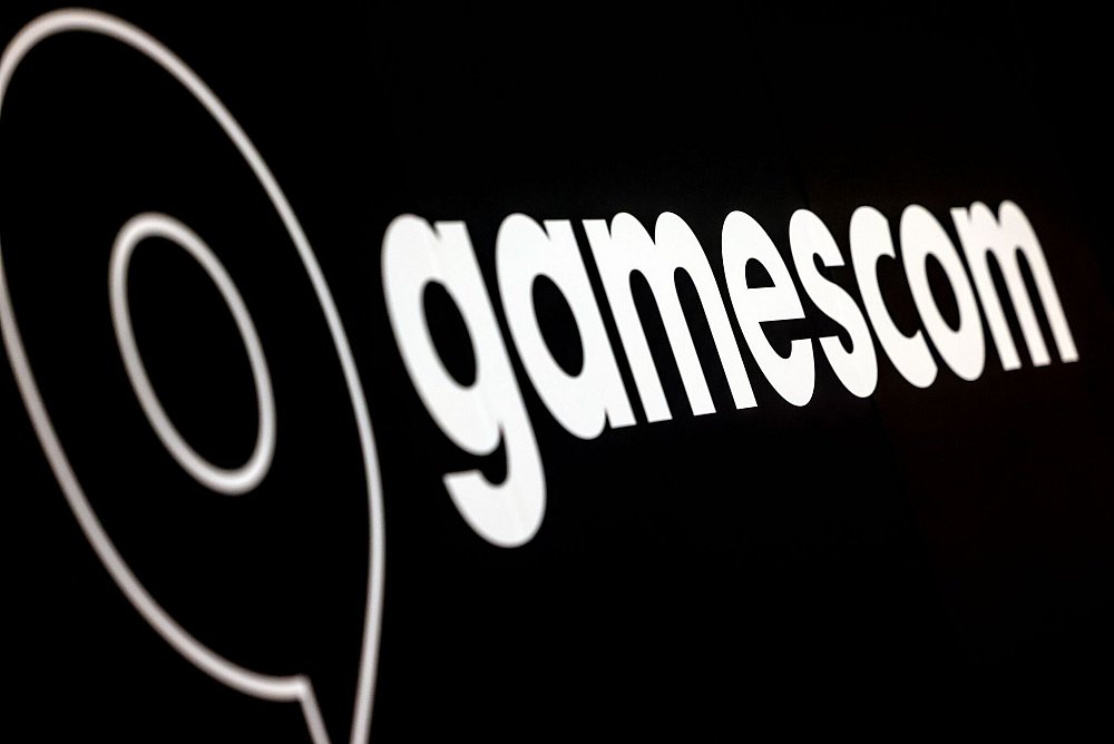 Das Gamescom-Logo wird auch künftig auf dem Kölner Messegelände zu sehen sein. - © Oliver Berg/dpa