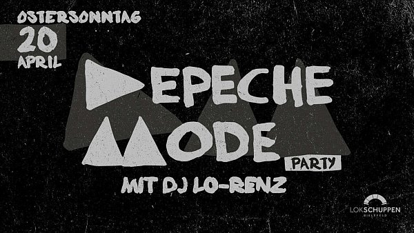 Eine Depeche-Mode-Party mit DJ Lo-Renz findet für alle ab 18 Jahren im Lokschuppen statt. - © PR Lokschuppen