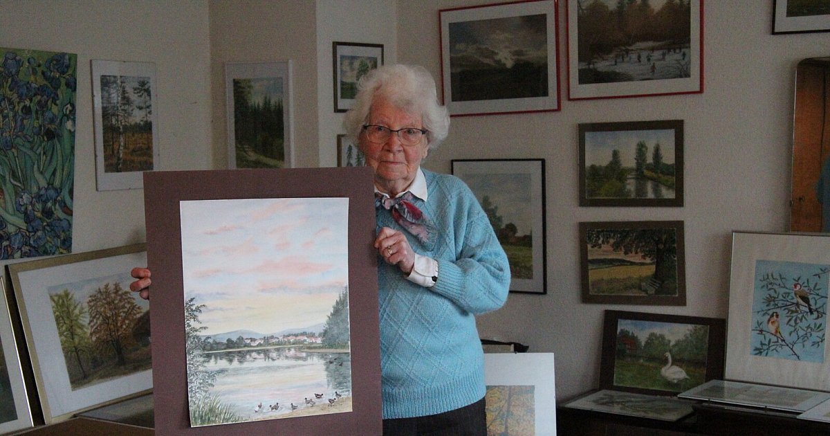98-jährige Detmolderin lebt in einer Galerie ihrer Gemälde | Lokale Nachrichten aus Detmold