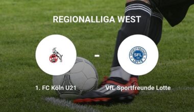 Heimniederlage im Geißbockheim Franz-Kremer-Stadion – 1. FC Köln U21 ergibt sich dem VfL Sportfreunde Lotte