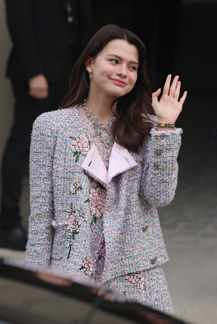 Rebecca Patricia Armstrong bei Chanel an der Paris Fashion Week diesen März.