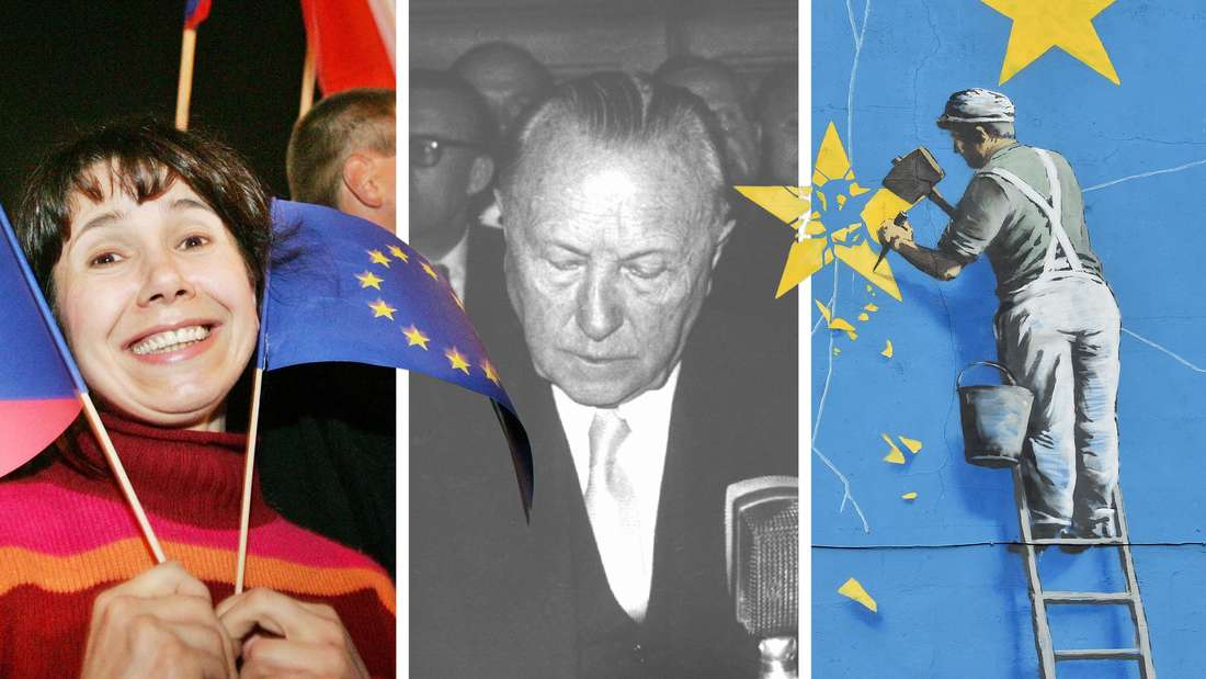 Europäische Union, Bundeskanzler Konrad Adenauer, Tschechien, Banksy