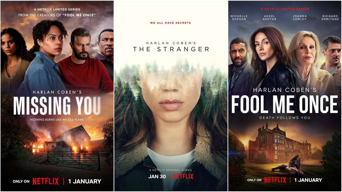 Serien von Harlan Coben: Missing you, The Stranger, Fool me once