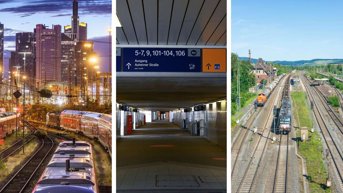 493 Bahnhöfe gibt es in Hessen. Das Ranking der hessischen Bahnhöfe mit den meisten Gleisen hält einige Überraschungen parat.