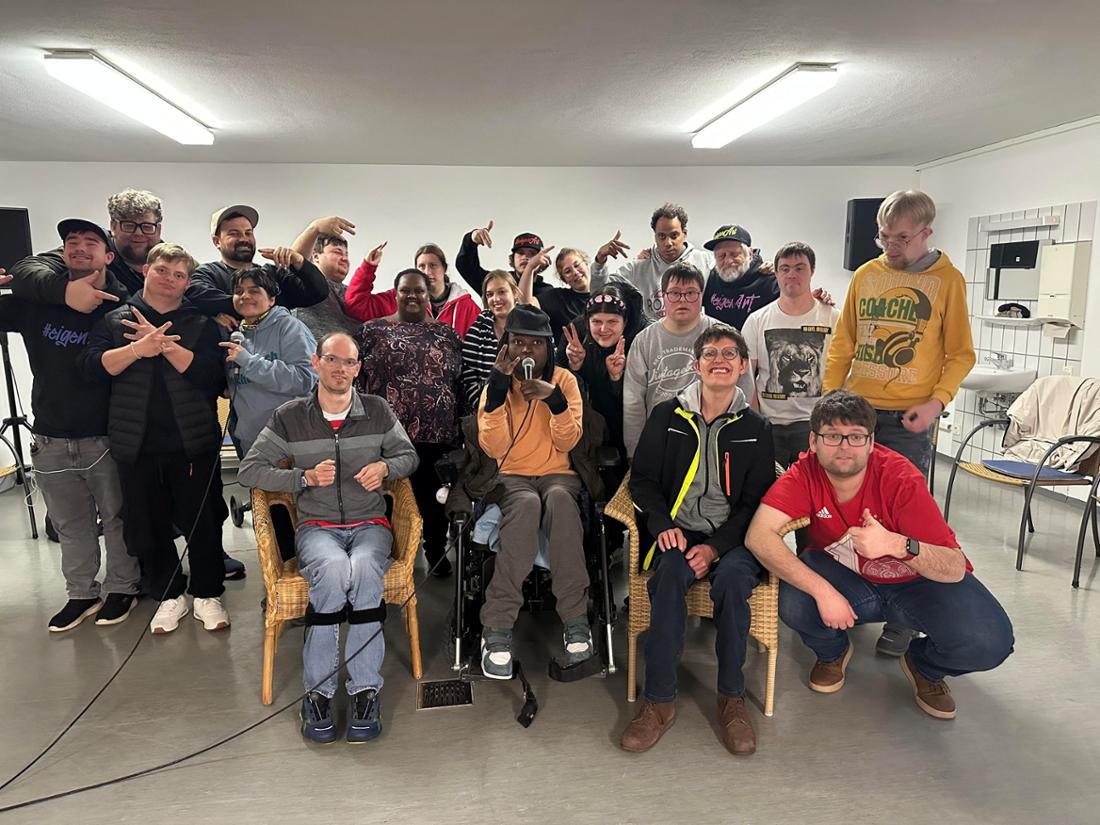 Publikumsliebling: die Hip-Hop-Band „#eigenArt“ aus Schönbrunn.