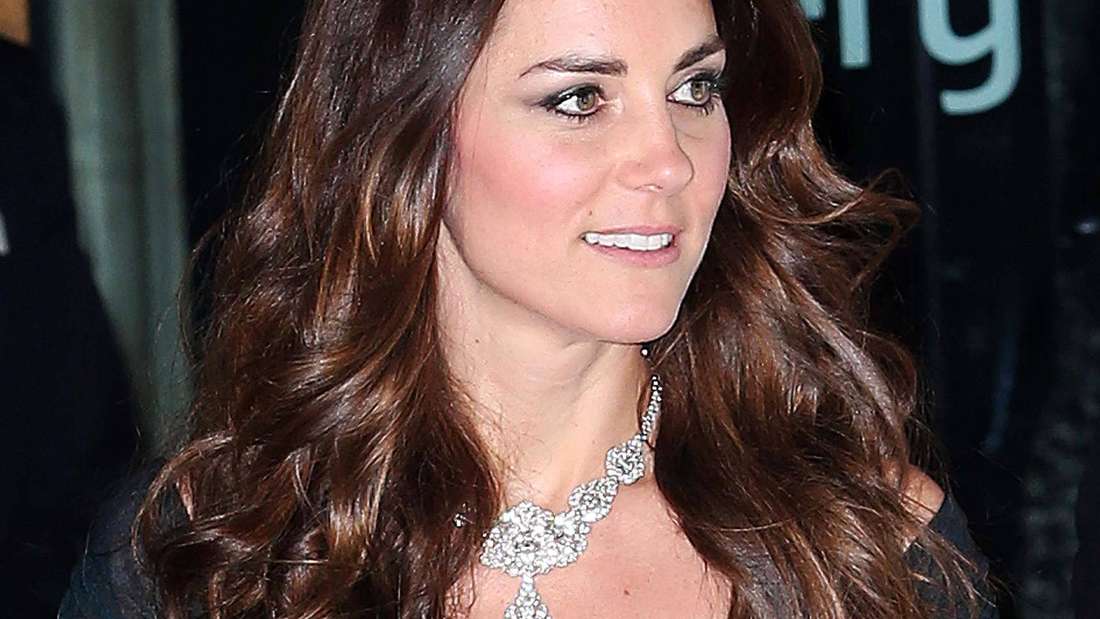 Prinzessin Kate trägt das Diamantcollier bei der National Portrait Gallery Gala 2014. (Archiv)