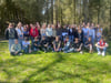 Die deutsch-französische Schülergruppe in Gueret in Frankreich.