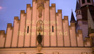 Premiere: Erstmals Lichtergruß in München an die Muslime zum Ramadan - München
