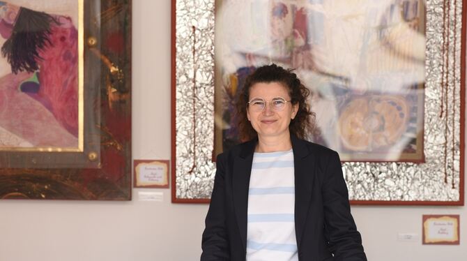 Anna Litschkovskij stellt ihre Räume in der Unteren Gerberstraße 14 in Reutlingen den Tübinger G-91-Künstlern zur Verfügung.