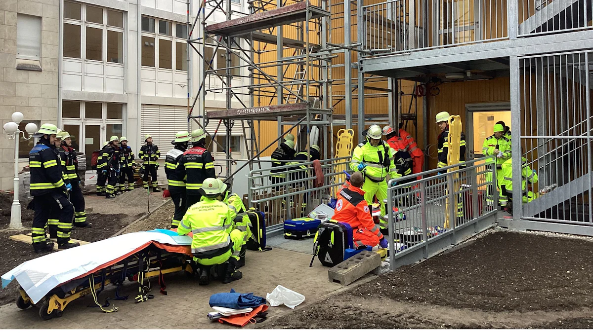 München: Zwei Bauarbeiter in Großhadern bei Arbeitsunfall schwer verletzt - München