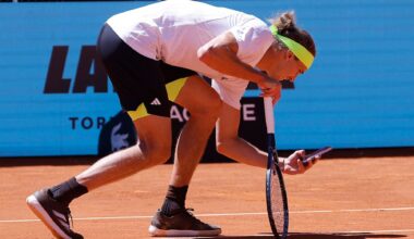 Tennis: Riesen-Zoff! Alexander Zverev holt sein Handy auf den Platz | Sport