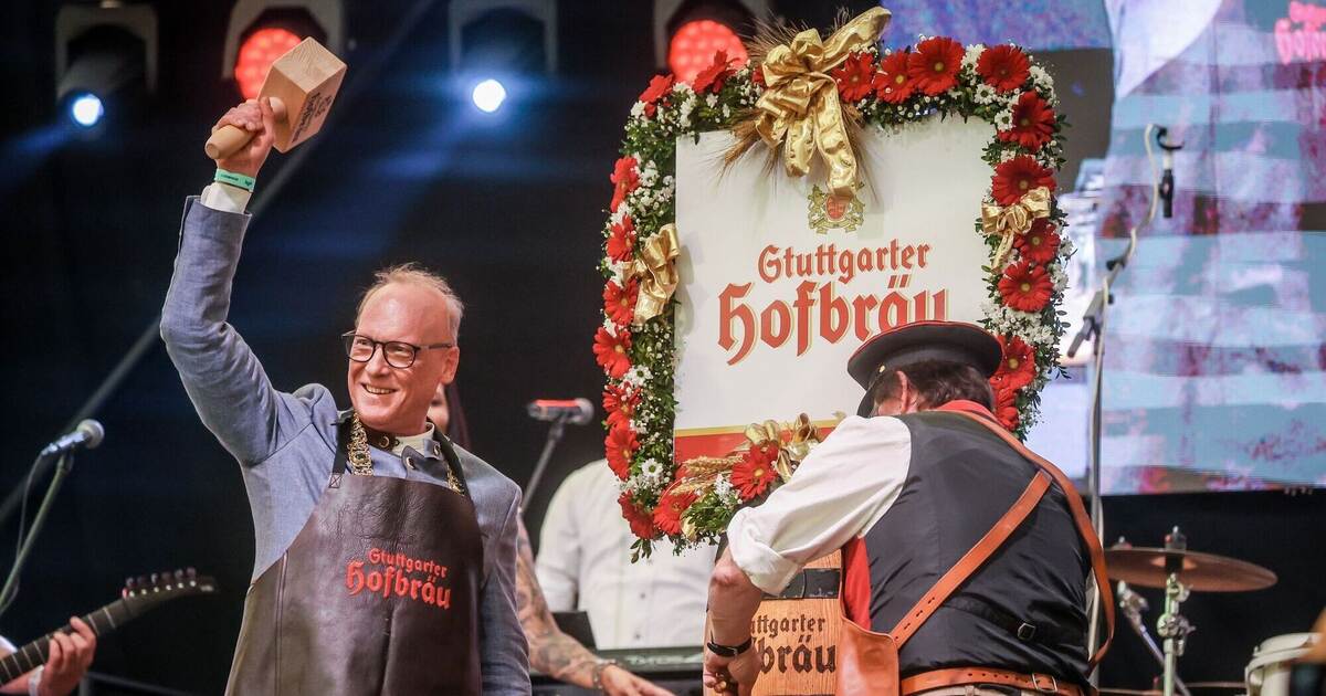 Stuttgarter Frühlingsfest mit vier Schlägen eröffnet - Baden-Württemberg