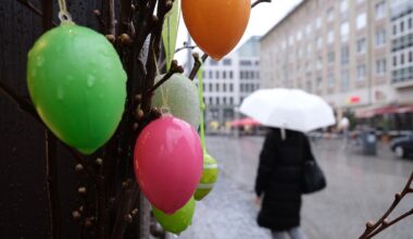 Starkregen und Hagel: Ostersonntag beginnt freundlich - dann ziehen Gewitter auf