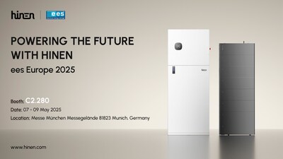 Hinen stellt bahnbrechende Technologien auf der ees Europe 2025 vor