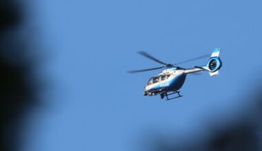 Polizeihubschrauber bei Unna und Holzwickede im Einsatz