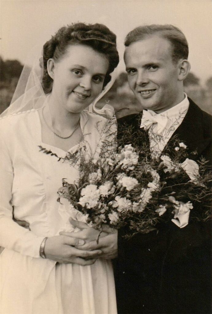 Willi Speicher heiratet Helga. 