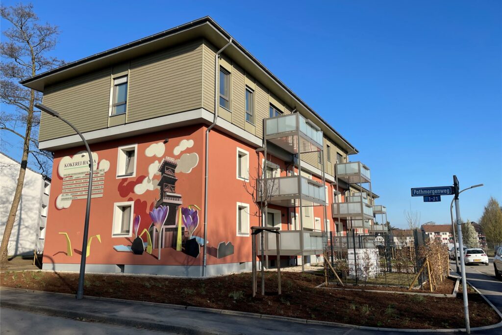 Ein frisch renoviertes Haus am Walkmühlenweg im Vivawest-Modellquartier 