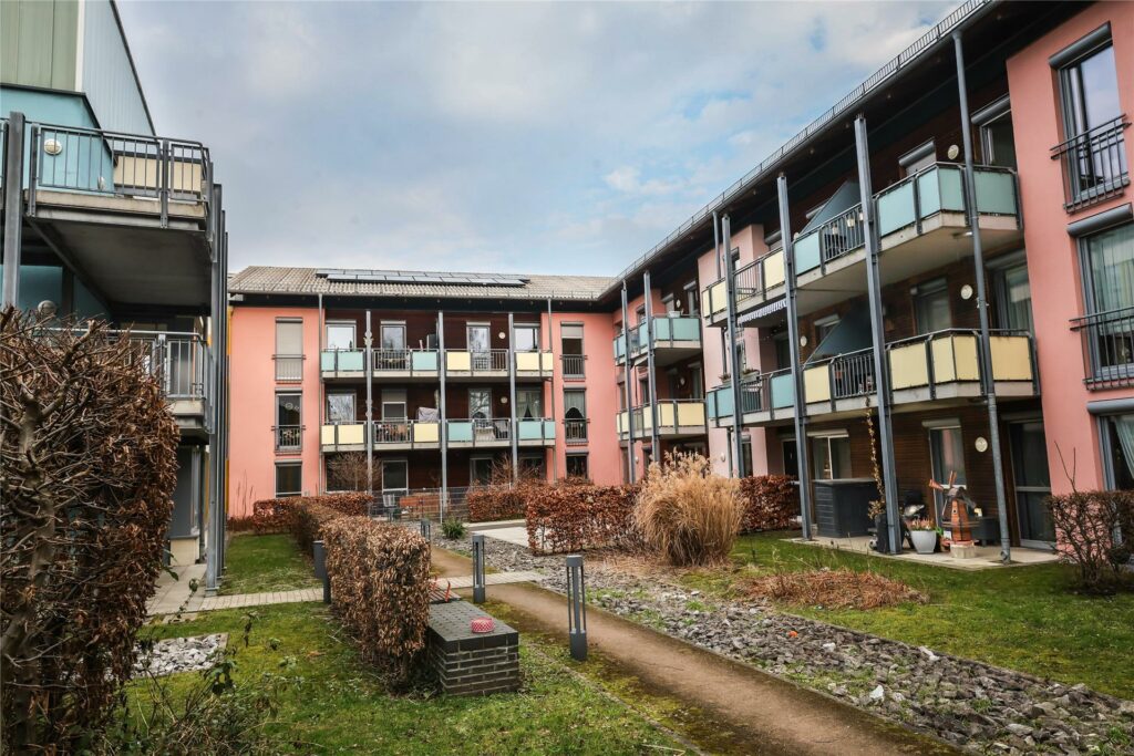 So sieht der Innenhof des Seniorenhauses Sonnenhof in Eving aus.