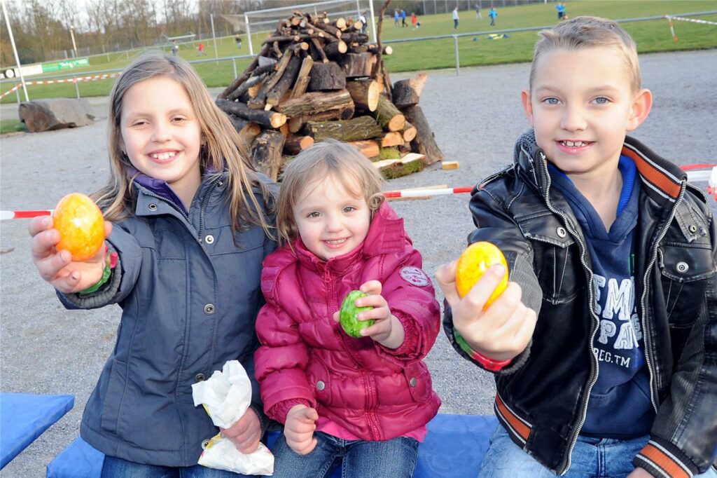 Besonders Kinder freuen sich auf Ostern und die Osterfeuer in Castrop-Rauxel.