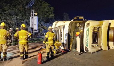 Auffahrt von A2 auf auf A1 gesperrt