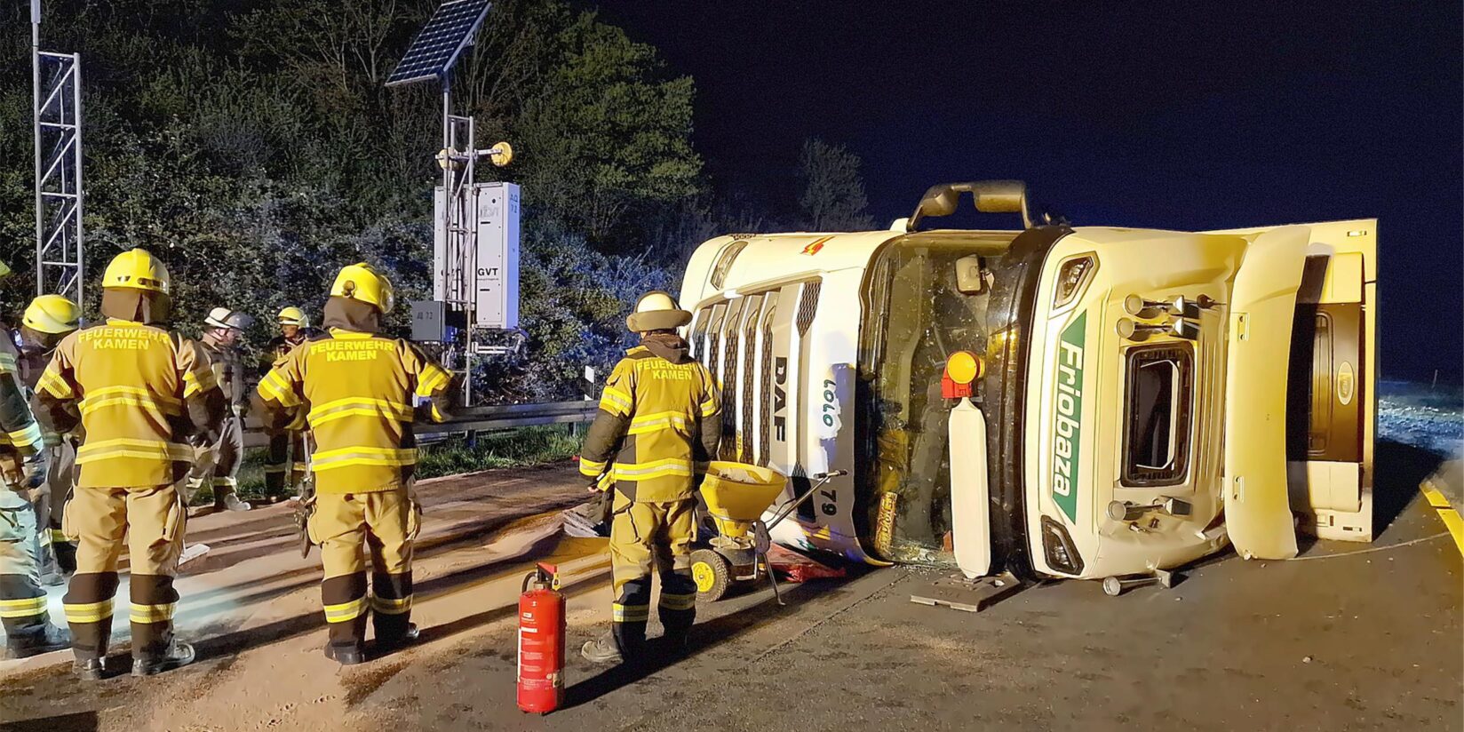 Auffahrt von A2 auf auf A1 gesperrt