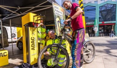 Schöne Fotos vom E-Bike-Festival in der Innenstadt