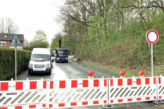 Wasserrohrbruch Hacheneyer Kirchweg
