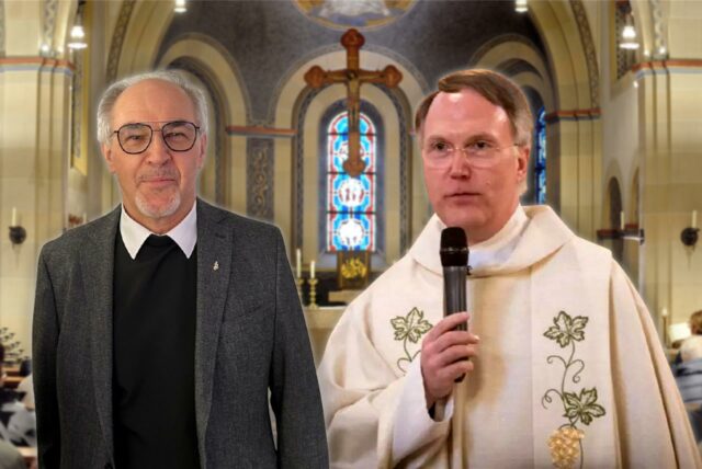 Die Castrop-Rauxeler Pfarrer Zbigniew Szarata (l.) und Christoph Gundermann sind mit den vom Erzbistum verkündeten Veränderungen für die nächsten Jahre konfrontiert. Jeder geht auf seine Weise damit um. Es reicht von Skepsis bis Zuversicht.