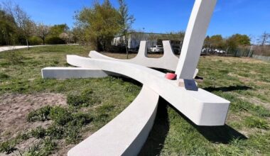 Neue Skulptur an der Kunstmeile