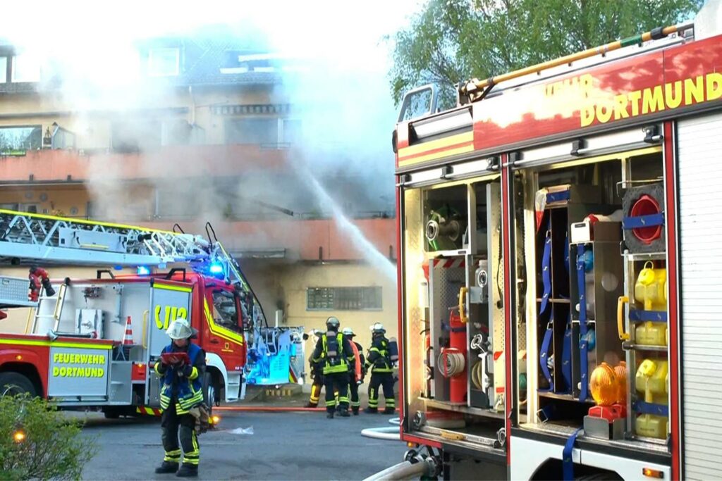 Feuerwehreinsatz am Supermarkt in Körne.