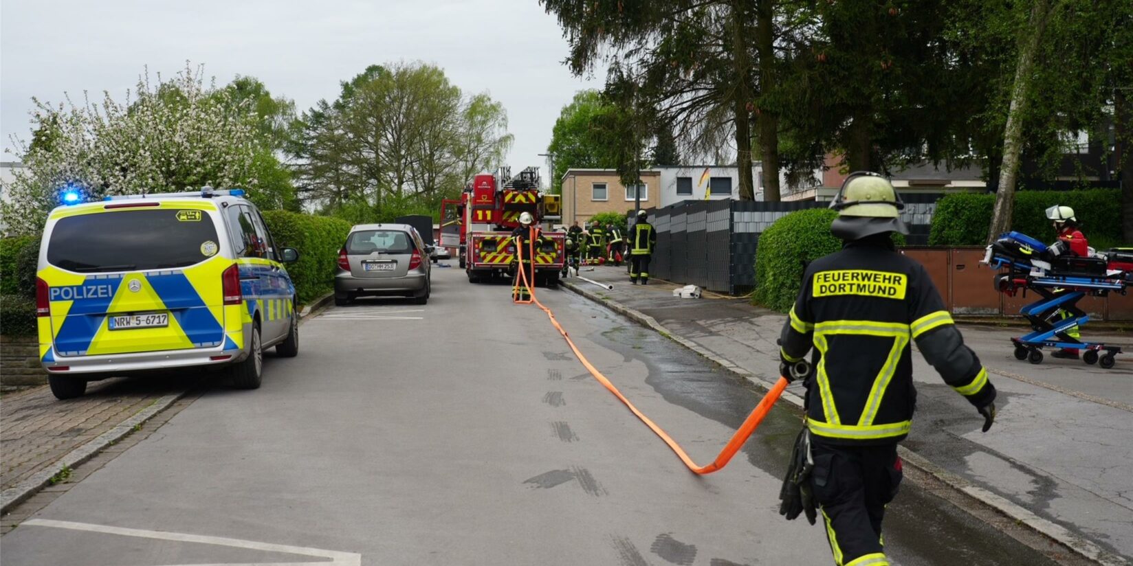 Elektroherd brannte in einem Keller in Kirchlinde