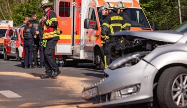 Unfall auf der Stadtgrenze zwischen Unna und Dortmund