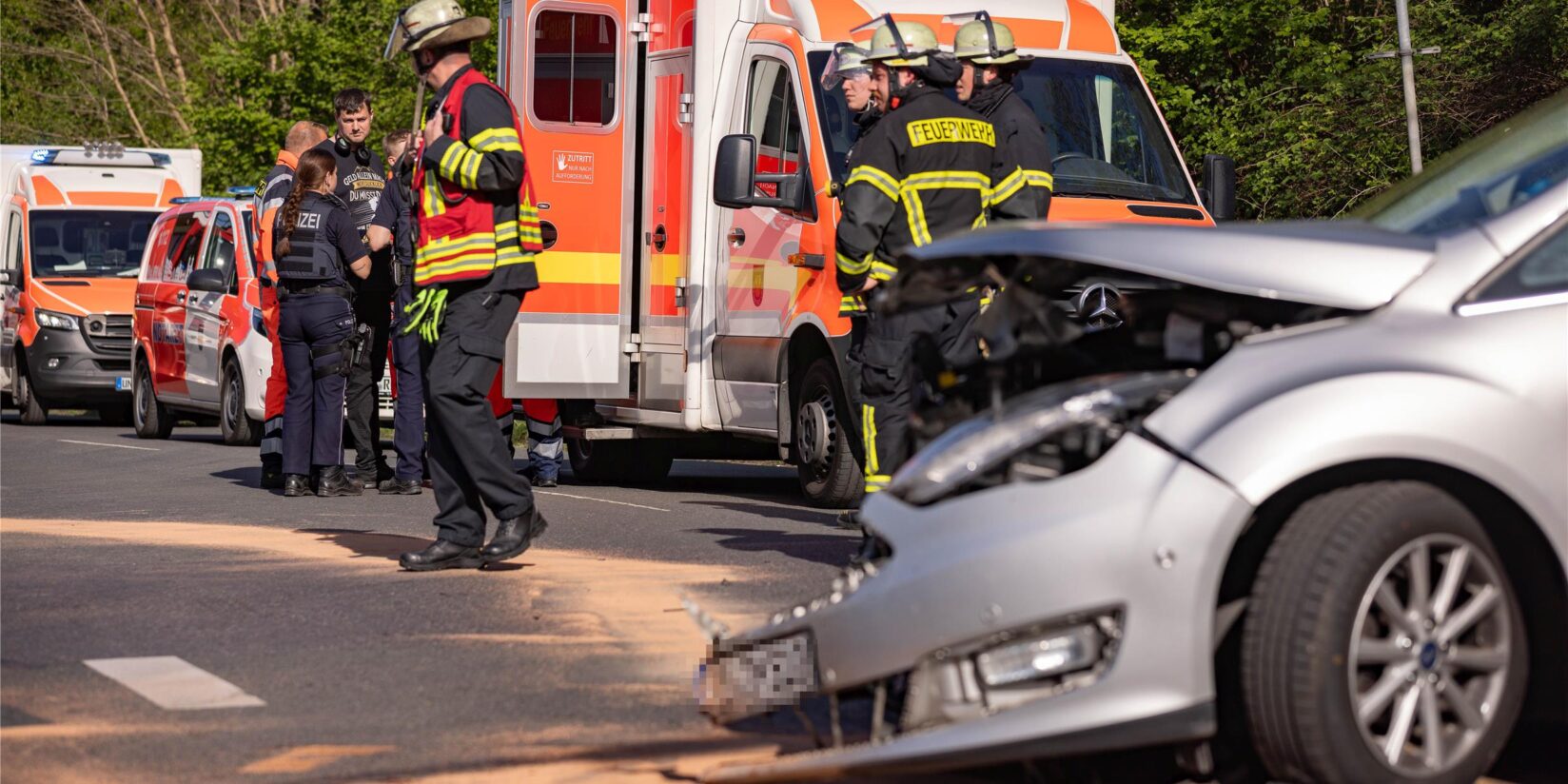 Unfall auf der Stadtgrenze zwischen Unna und Dortmund