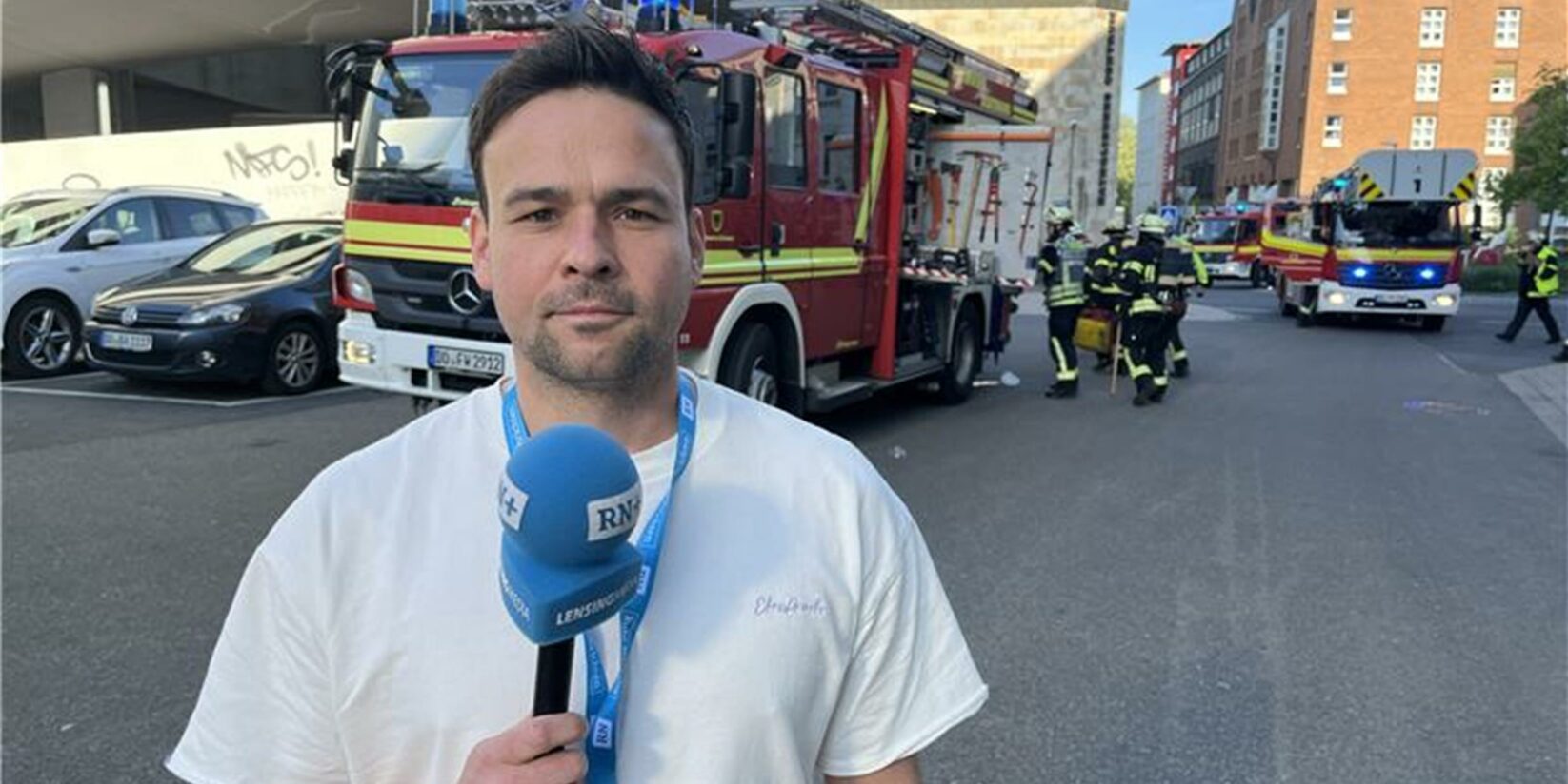 Brand im Saturn-Parkhaus in der Dortmunder City