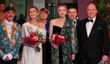 Fürst Albert und Fürstin Charlène von Monaco feiern den Rosenball
