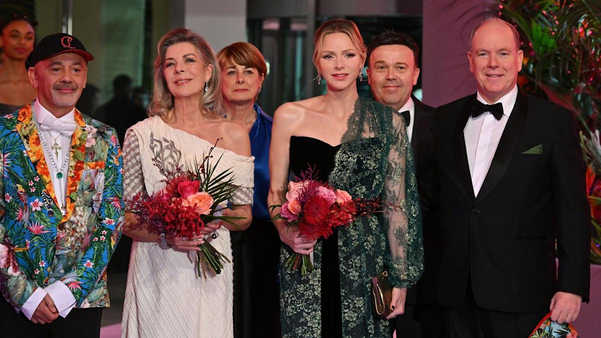 Fürst Albert und Fürstin Charlène von Monaco feiern den Rosenball