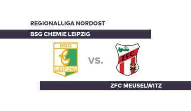 BSG Chemie Leipzig - ZFC Meuselwitz: Leipzig rettet einen Punkt - Regionalliga Nordost