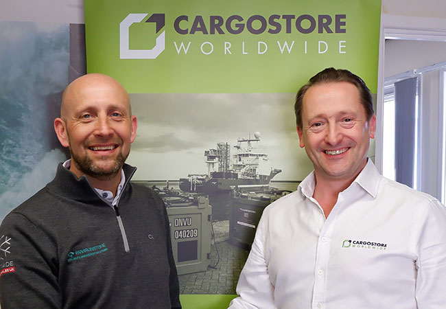PB: L to R - Greg Spence of Reftrade UK and Andrew Hart of Cargostore Worldwide. / ©: Cargostore Worldwide
