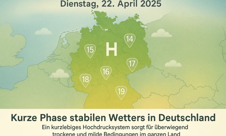 Artikelbild:Wetter Update: Milder Dienstag in Deutschland, doch Gewitter drohen