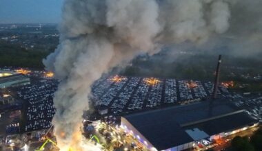 FW-E: Großbrand auf Schrottplatz - Abschlussmeldung