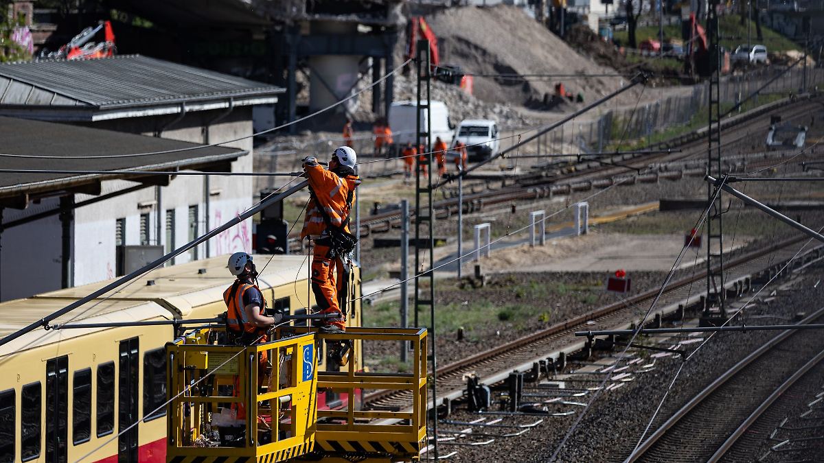 Berlin & Brandenburg: Bahn: Arbeiten auf dem gesperrten Ringbahnabschnitt im Plan