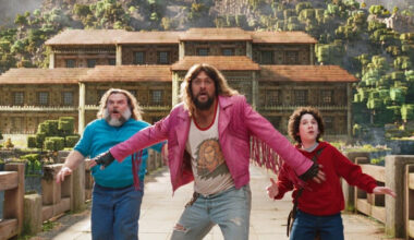 Jack Black und Jason Momoa spielen die Hauptrollen in Ein Minecraft Film (Abbildung: Warner Bros.)