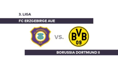 FC Erzgebirge Aue - Borussia Dortmund II: Dortmund II will weiter Boden gutmachen - 3. Liga