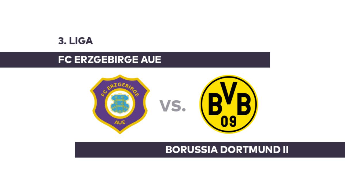 FC Erzgebirge Aue - Borussia Dortmund II: Dortmund II will weiter Boden gutmachen - 3. Liga