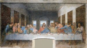 Eines der berühmtesten Gemälde überhaupt: Leonardo da Vincis Fresco "Das letzte Abendmahl" in Mailand. - Foto via Wikipedia, von Paris Orlando