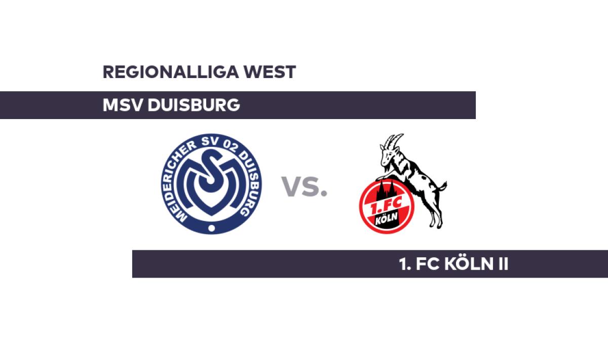 MSV Duisburg - 1. FC Köln II: Zehn Partien ohne Niederlage: Duisburg setzt Erfolgsserie fort - Regionalliga West