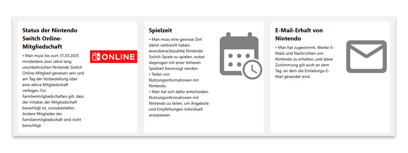 Die Vorbestellung der Nintendo Switch 2 ist an hohe Hürden geknüpft (Abbildung: My Nintendo Store)